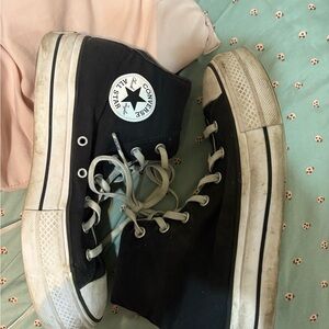 Converse Black & White High Top Sneakers